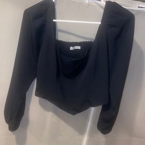 Abercrombie & Fitch - Black long sleeve top, size Medium. Brand new, never worn!